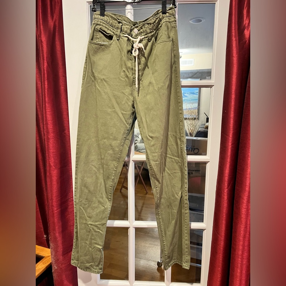 GAP Women's Olive Green Wide Leg Pants Size 6